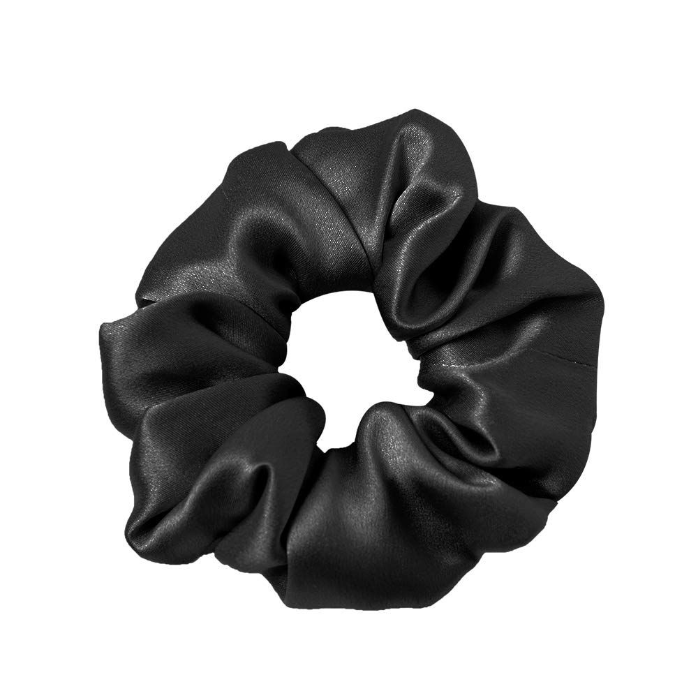 LilySilk Silk Black Scrunchies -Regular -Scrunchies For Hair - Large Silk Scrunchies For Women So... | Amazon (US)