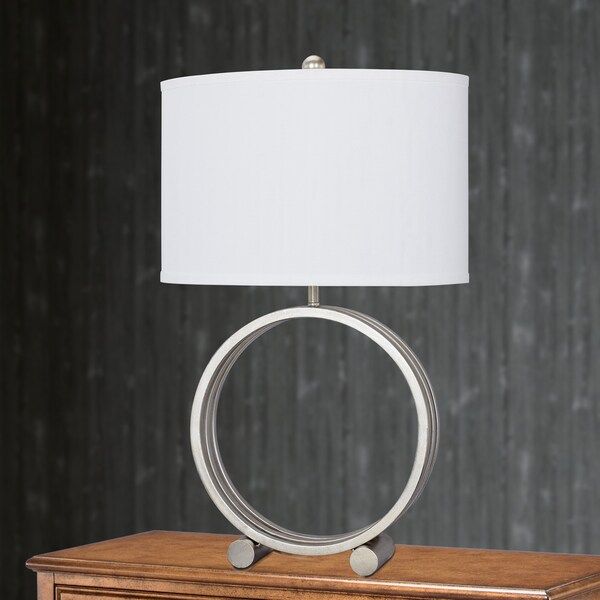 26.5-inch Champagne Gold Metal Circle Table Lamp | Bed Bath & Beyond