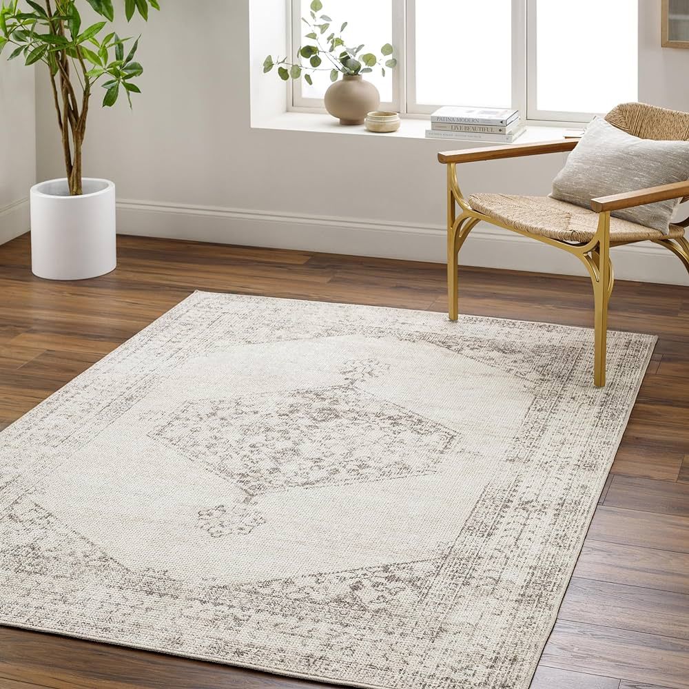 Surya Our PNW Home x Olympic Updated Traditional Area Rug, 5'3" x 7', Off-White | Amazon (US)