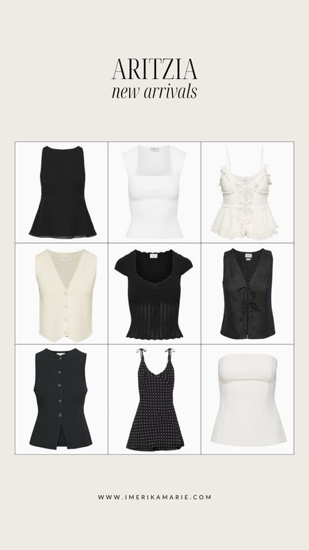 Aritzia new arrivals. 
vest. summer top. summer dress. white top.

#LTKStyleTip #LTKFindsUnder100 #LTKSeasonal