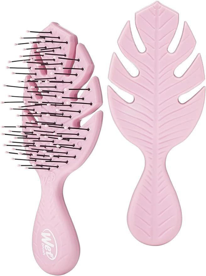 Wet Brush Go Green Mini Detangler, Pink - Detangling Travel Hair Brush - Ultra-Soft IntelliFlex B... | Amazon (US)