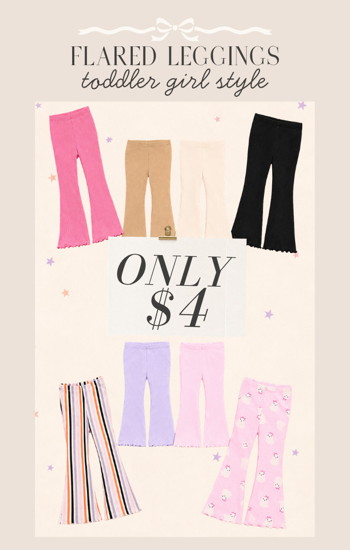 These toddler girl flared leggings are only $4 right now! 🙌🏻 Such a cute and affordable way to stock up for fall- I love all the colors and fun prints! Old Navy is also offering an extra 20% off eligible kids + baby styles through 8/17. These will go with so many of her sweaters, sweatshirts and everyday outfits! 🎀



toddler girl flared leggings, kids flare leggings, toddler bell bottoms, $4 kids clothes, affordable toddler clothes, Old Navy toddler girl, Old Navy kids sale, toddler girl fall outfits, preschool outfit ideas, little girl leggings, pink flare pants, corduroy flare leggings, printed flare leggings, kids capsule wardrobe, budget-friendly kids fashion, fall fashion for girls, mom finds 

 #LTKSeasonal #LTKSaleAlert #LTKKids