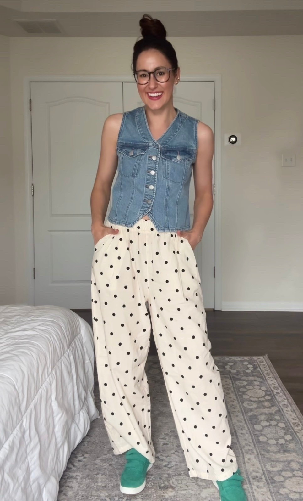 Polka dot pants from Amazon - a perfect teacher outfit!

#LTKootd #LTKWorkwear