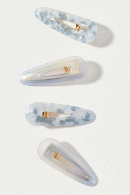 By Anthropologie Marbled Hair Clips, Set of 4 | Anthropologie (US)
