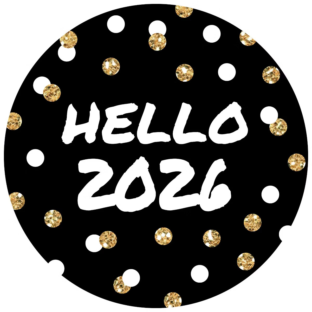 Big Dot of Happiness Pop, Fizz, Clink! - 2026 New Year's Eve Party Circle Sticker Labels - 24 Cou... | Target