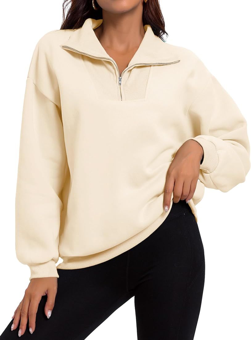 Gentlewarm Oversized Sweatshirts for Women Half Zip Hoodies Pullover Fall Fashion Outfits 2023 Y2... | Amazon (US)