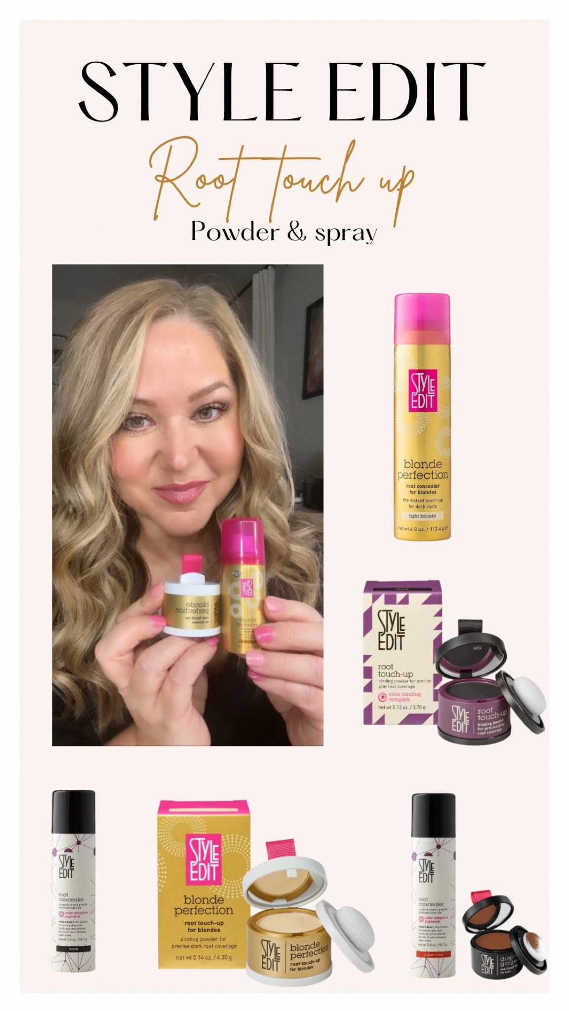 I wear shade medium blonde 

Products gifted by
@StyleEditHair
#StyleEditHair, #StyleEditPartner #RaootSolution 

#LTKbeauty #LTKover40