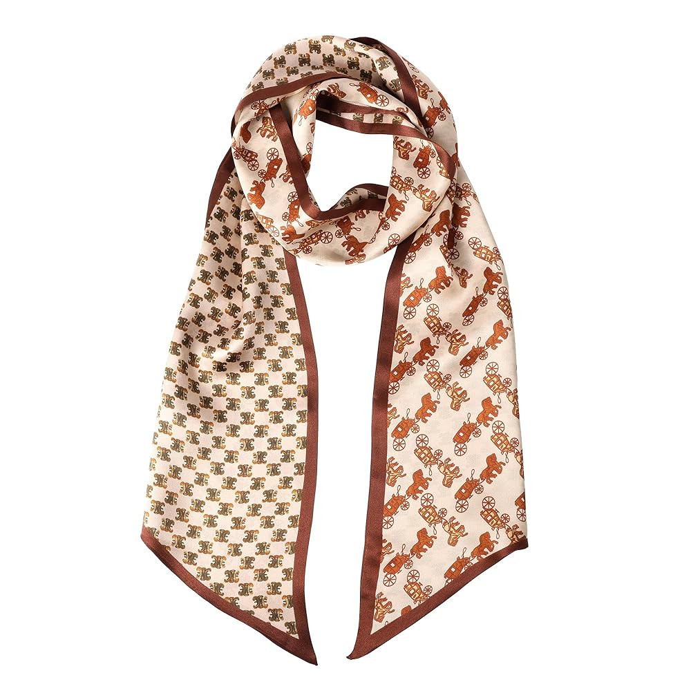 MEISEE 100% Mulberry Silk Scarf for Women 59”*6.3” Long Headscarf Neck Scarf Hair Wraps and S... | Amazon (US)