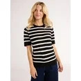 Free Assembly Women’s Cozy Yarn Shrunken Sweater Tee with Short Sleeves, Sizes XS-XXXL | Walmart (US)