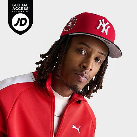 New Era New York Yankees MLB 59FIFTY Fitted Hat in Red/White/Black Size: 7 | Finish Line (US)