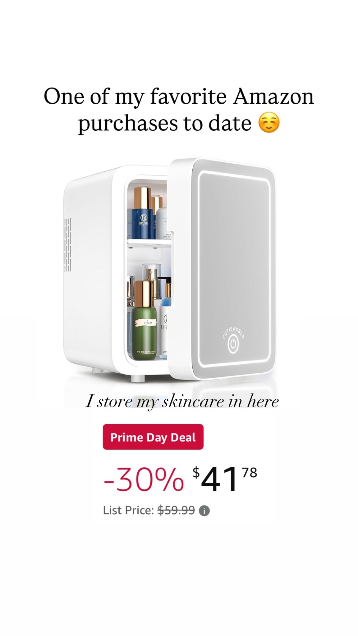 Skincare fridge with LED lights


#LTKSaleAlert #LTKFindsUnder100 #LTKSeasonal