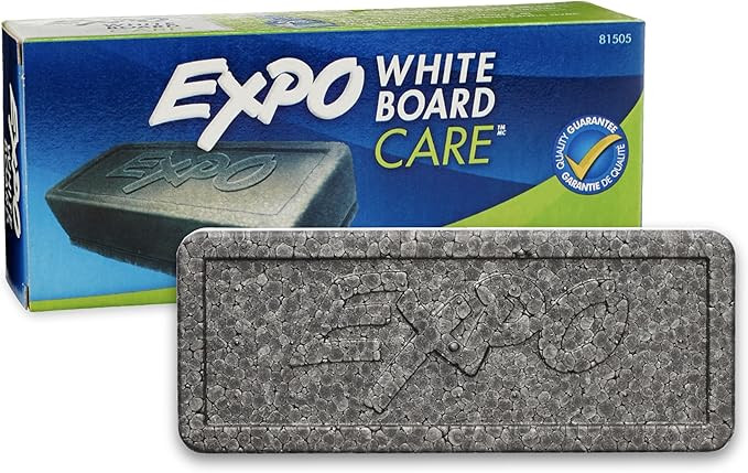 EXPO Dry Erase Soft Pile Block Whiteboard Eraser 5-1/8 in. x 1-1/2 in. | Amazon (US)