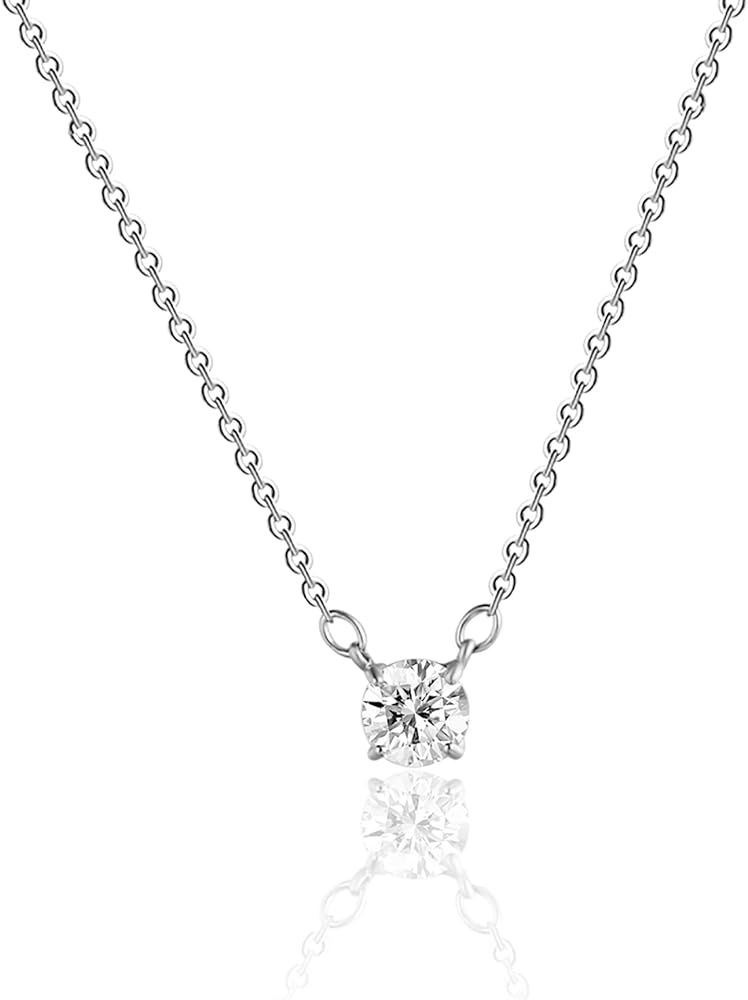 Kyerlyn Cubic Zirconia Choker Heart Shaped Diamond Choker Solitaire Necklace for Women Dainty Gol... | Amazon (US)