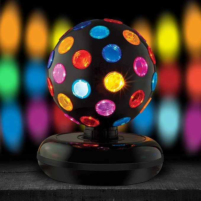 Kicko Spinning Disco Ball with LED Lights - for Parties, Lighting, Halloween, Christmas, Flare - ... | Amazon (US)