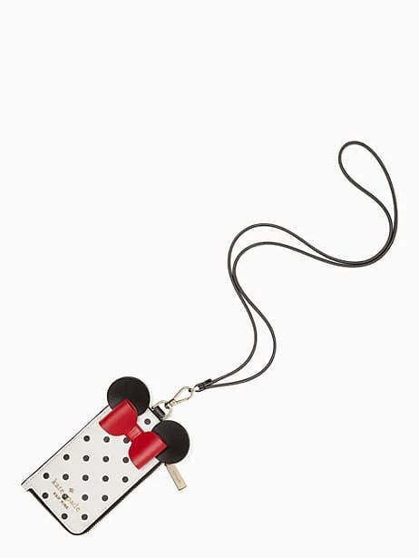 disney x kate spade new york other minnie mouse lanyard | Kate Spade Outlet