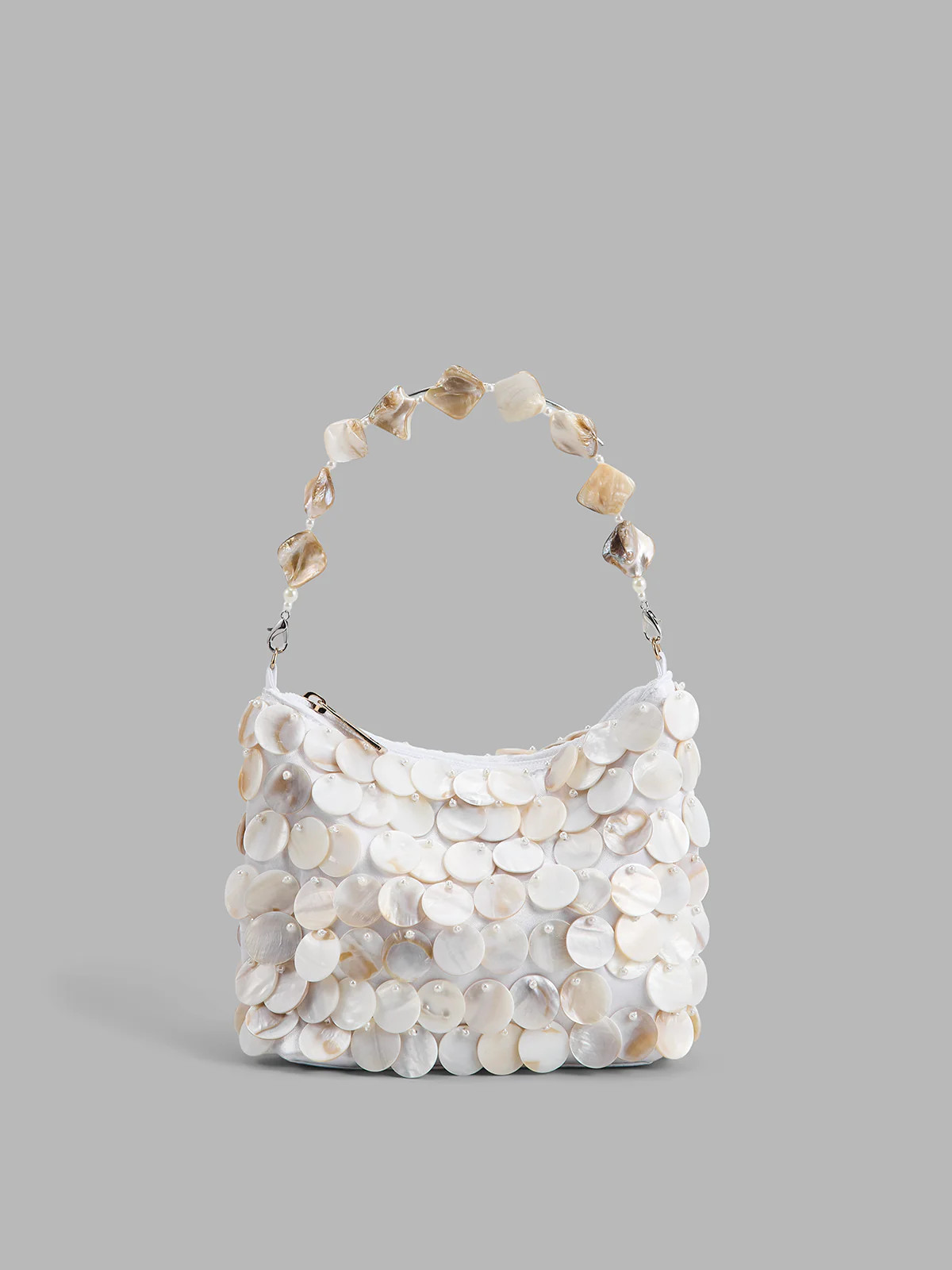 Seashell Embellished Shoulder Bag | Commense