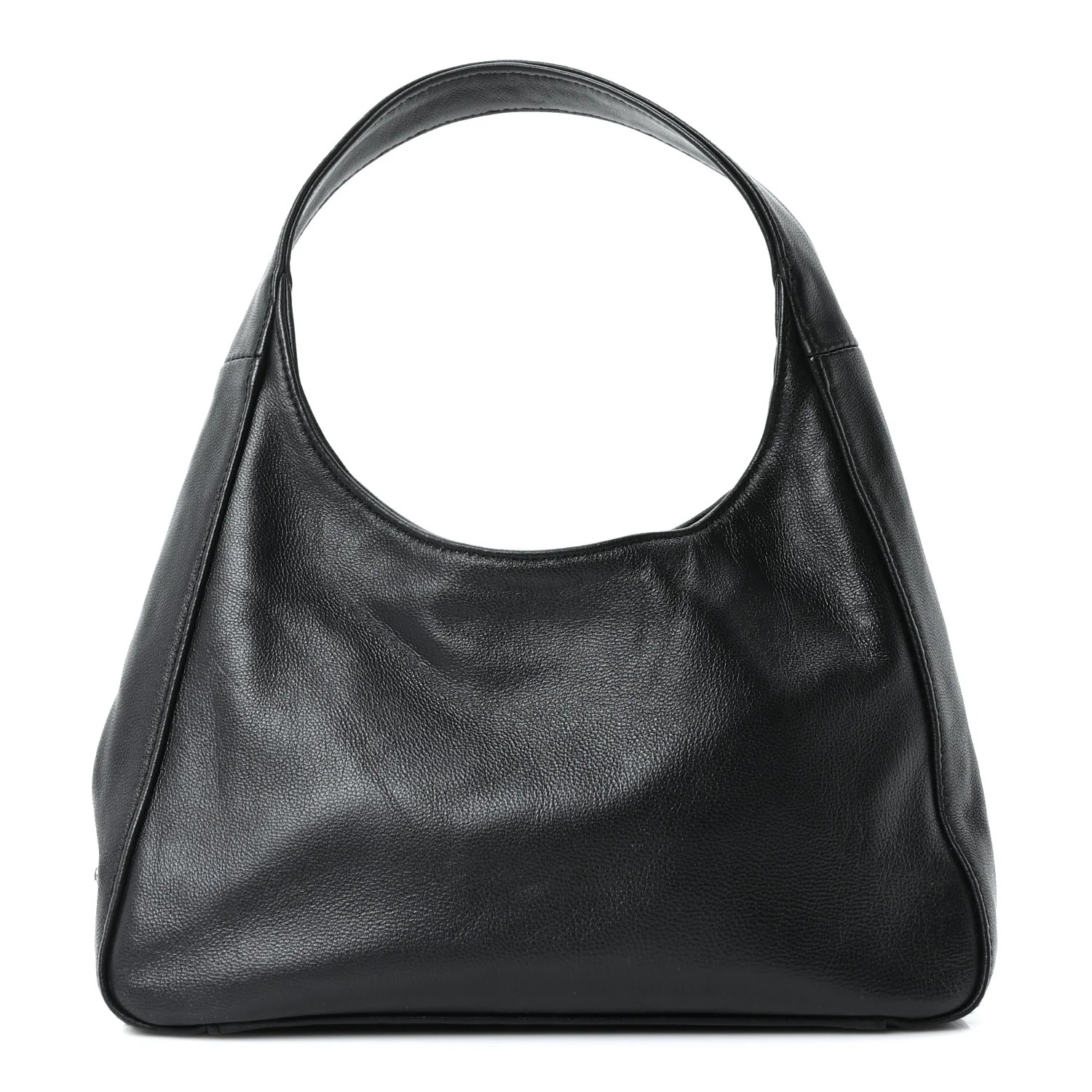 Prada Nappa Mini Triangle Hobo Black 1857453 | FASHIONPHILE (US)