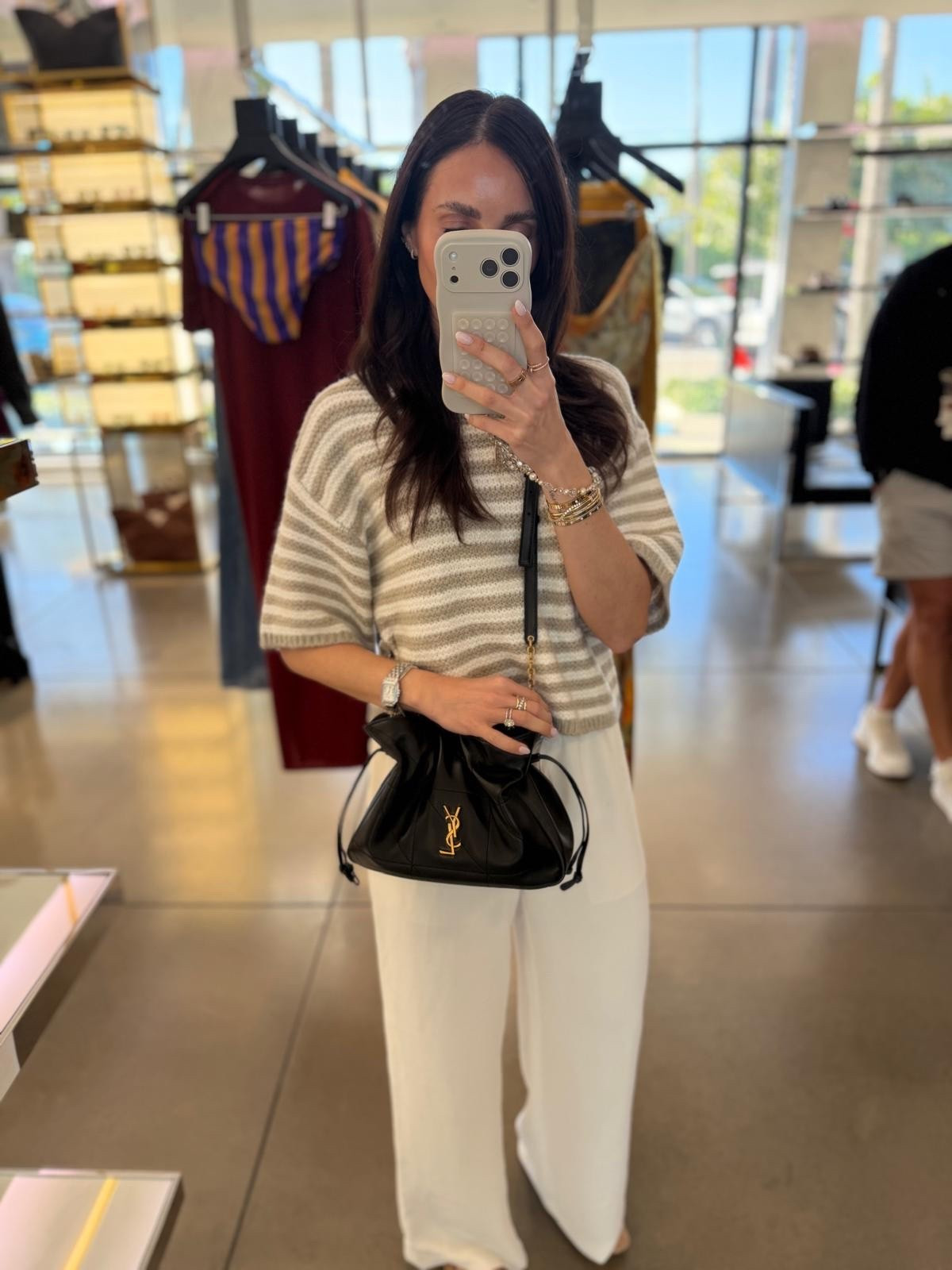 Saint Laurent bag, YSL bag, designer bags, spring outfit, annabrstyle.

#LTKOver40