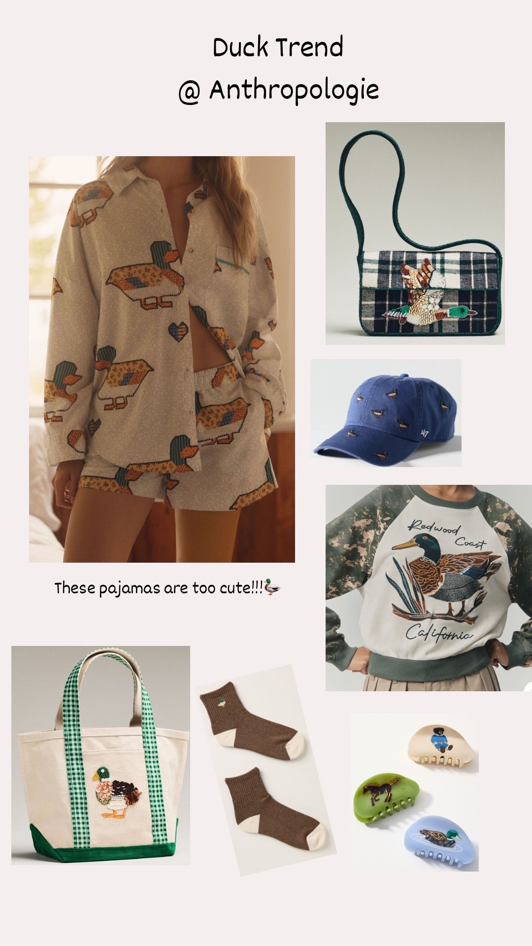 Ducks for fall? Mallard ducks at Anthropologie! 🦆🤎✨ the small details are so cute and loving the earth tones and pajamas!! 🤩

#LTKStyleTip #LTKSeasonal #LTKU