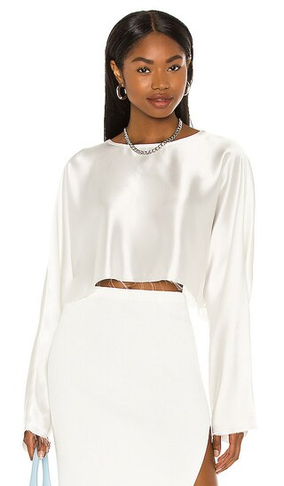 Emilia Blouse in Off White | Revolve Clothing (Global)