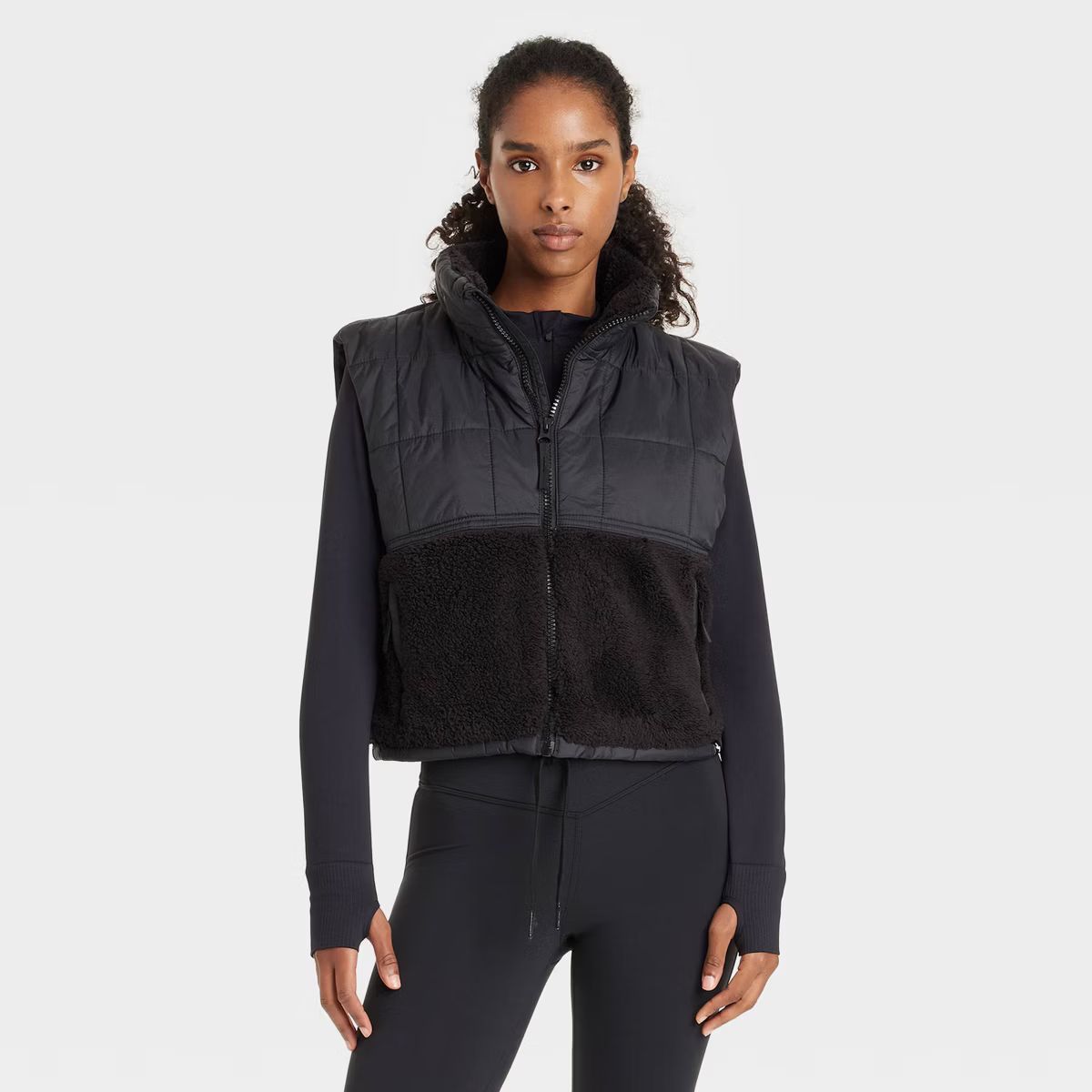 Women's High Pile and Quilted Vest - JoyLab™ | Target