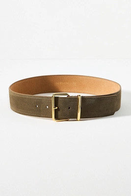 Square-Buckle Suede Belt | Anthropologie (US)