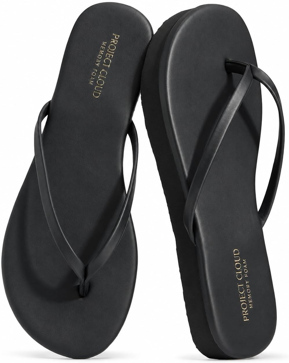 Project Cloud Platform Sandals Women Memory Foam Flip Flops | Amazon (US)