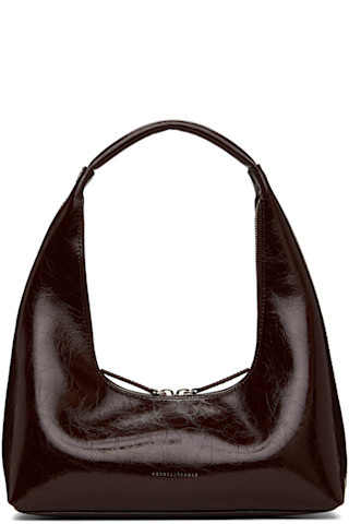 Brown Leather Shoulder Bag | SSENSE