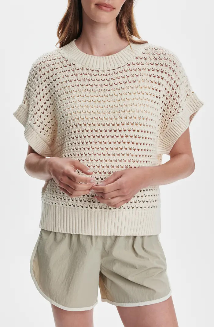 Julianna Open Knit Short Sleeve Sweater | Nordstrom