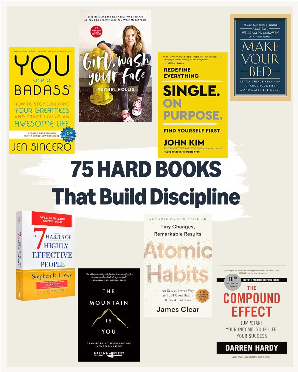Most people treat 75 Hard like a physical challenge…
but the real battle is mental.

If you can’t stay consistent, it’s not your workouts.
It’s your mindset.

These are the exact books that help build:
• discipline when motivation is gone
• consistency when you want to quit
• mental toughness that actually lasts

If you’re doing 75 Hard (or even thinking about it)… start here.

And if you only read ONE book from this list… make it the one that hits you the hardest. That’s the one that will change you.

Everything linked for you here 🤍
#ltkfitness #ltkhome #ltkunder50 #75hard #selfimprovement #mindsetshift 

 #LTKfitnessgoals #LTKmorningroutine #LTKActive