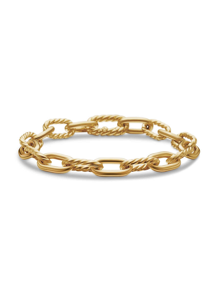 Women's DY Madison Chain Bracelet in 18K Yellow Gold - Gold - Size Medium | Saks Fifth Avenue