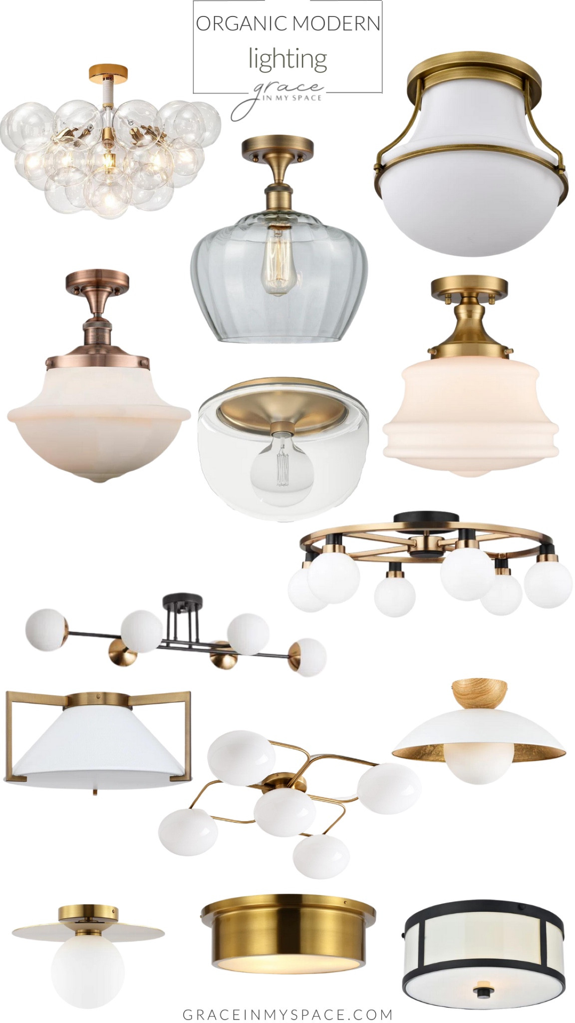 Flush mount lights and semi flush mount lights for an organic modern home. So classy!

#LTKhome