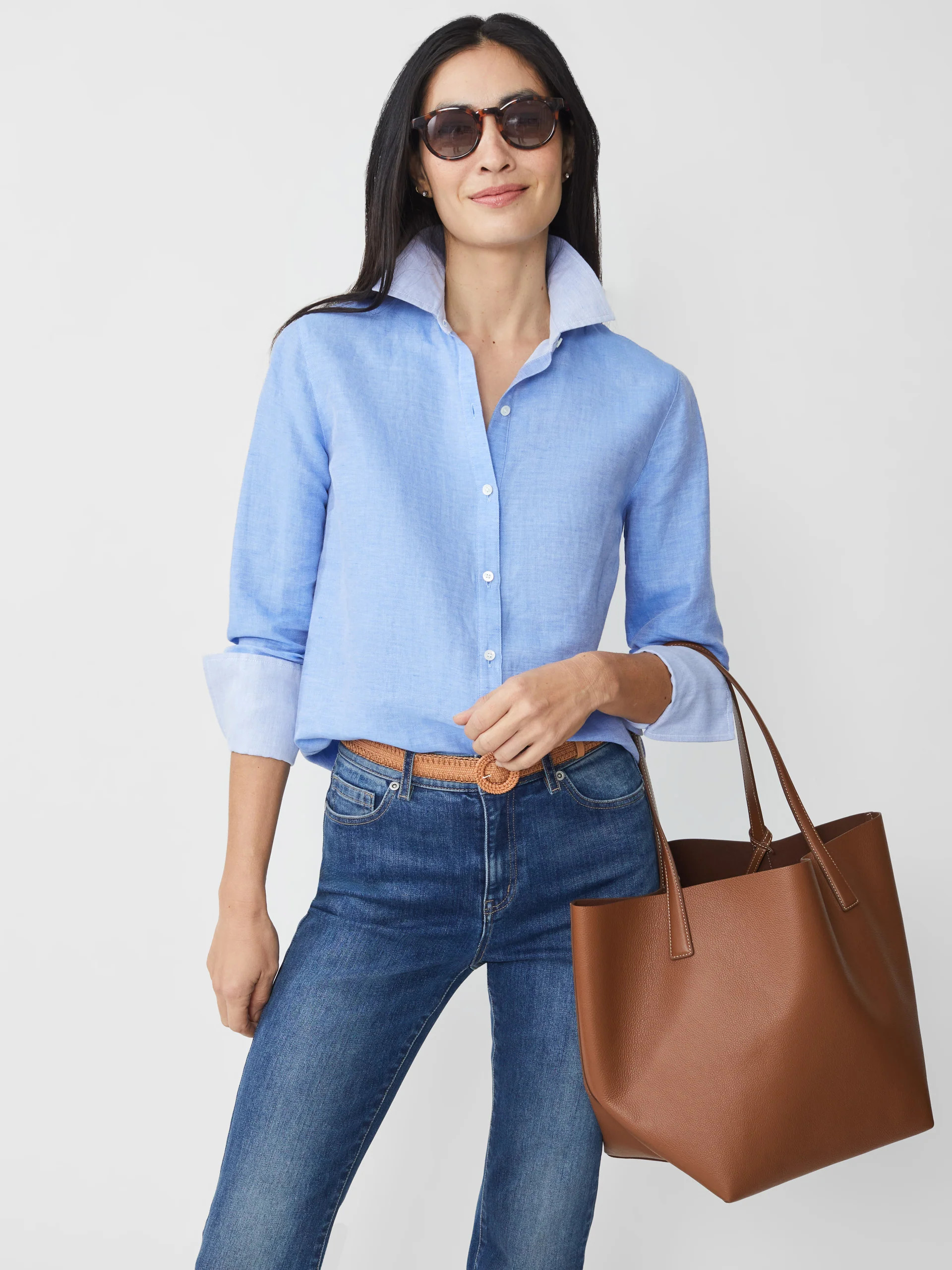 Anilee Linen Blend Shirt | J.McLaughlin