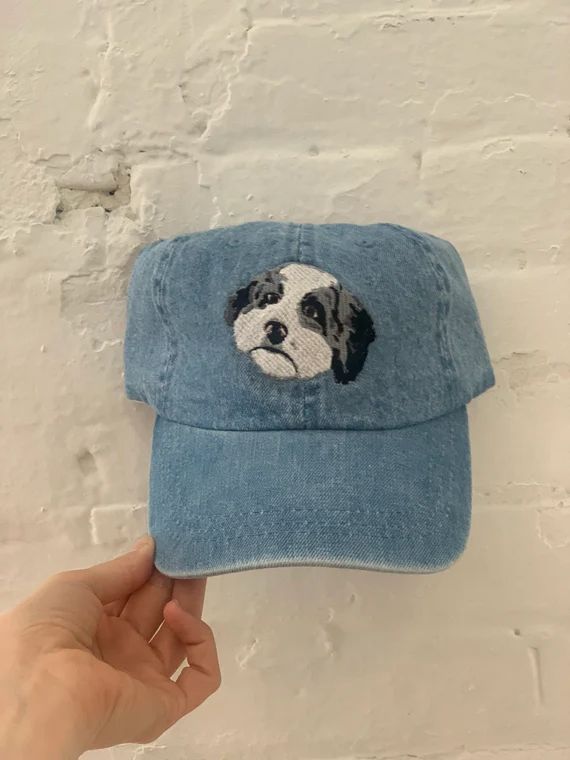Custom PET Dad Hat - Hand Drawn Art and Embroidered from your pets photo, Birthday, Best Friends,... | Etsy (US)