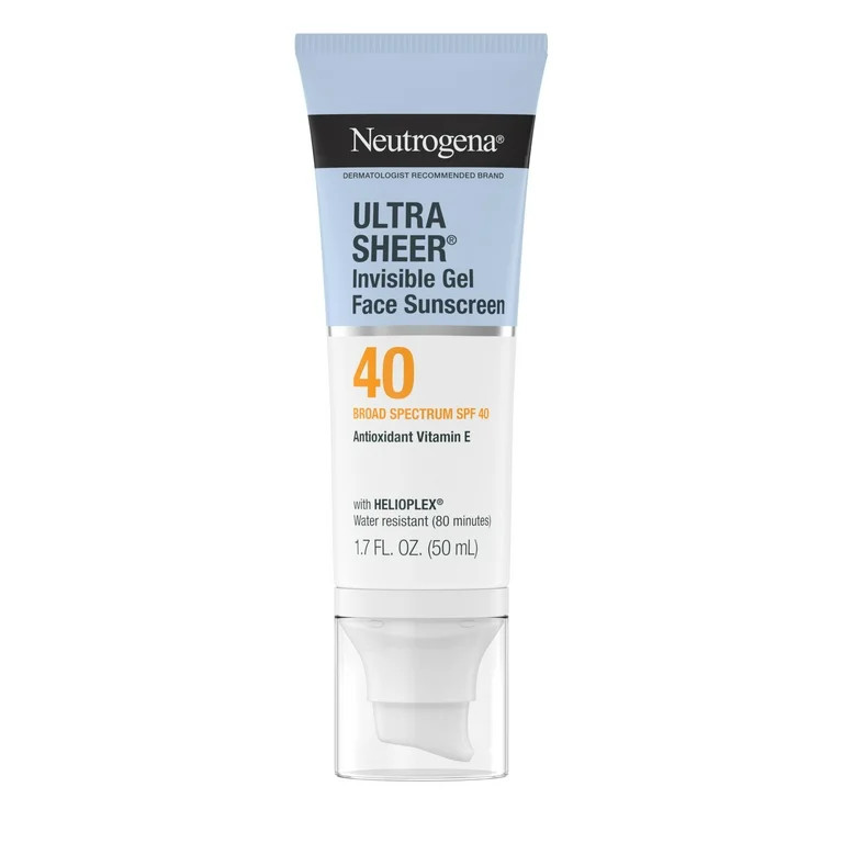 Neutrogena Ultra Sheer Invisible Gel SPF 40 Face Sunscreen, 1.7 fl. oz | Walmart (US)