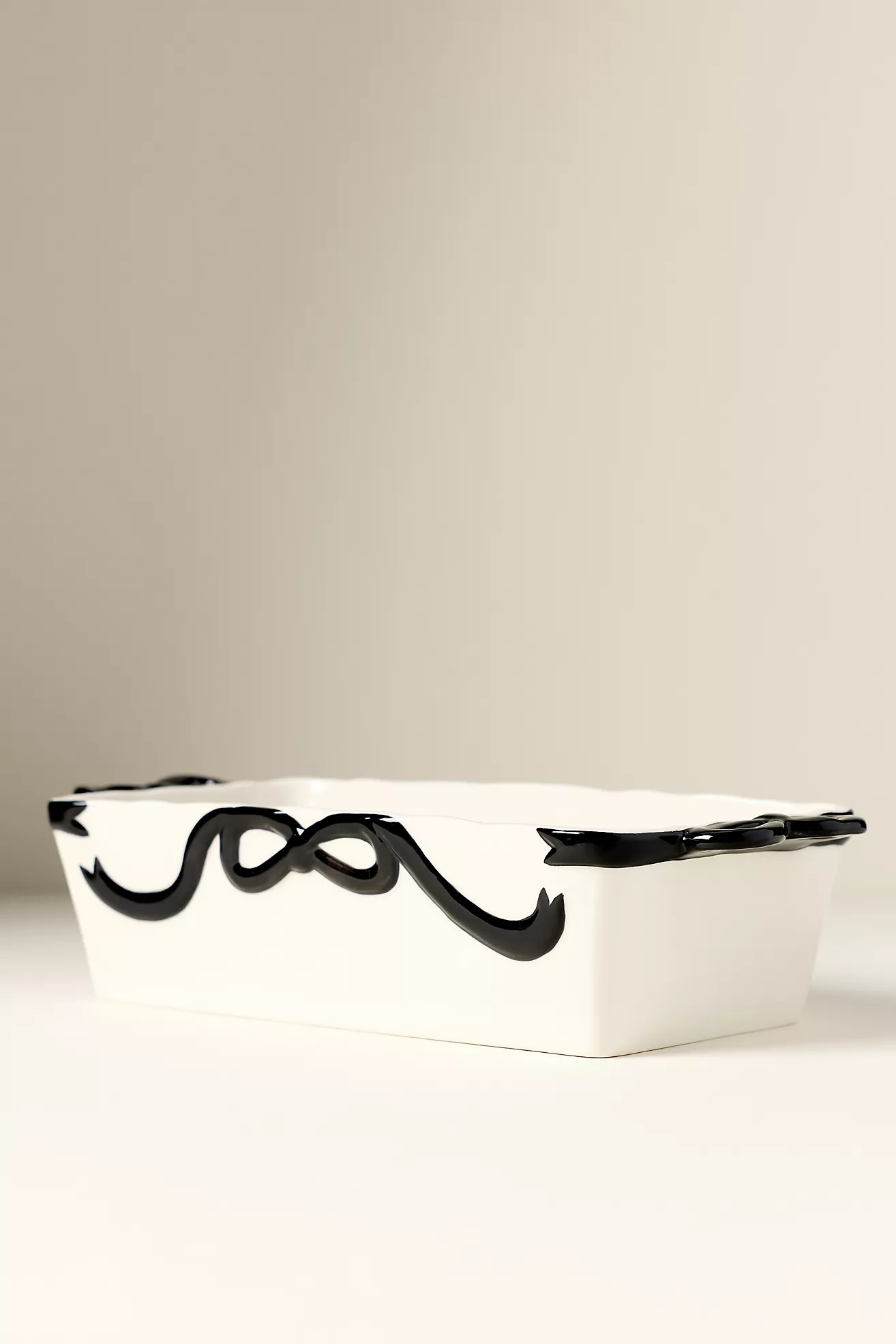 Benedita Bow Stoneware Loaf Pan | Anthropologie (US)