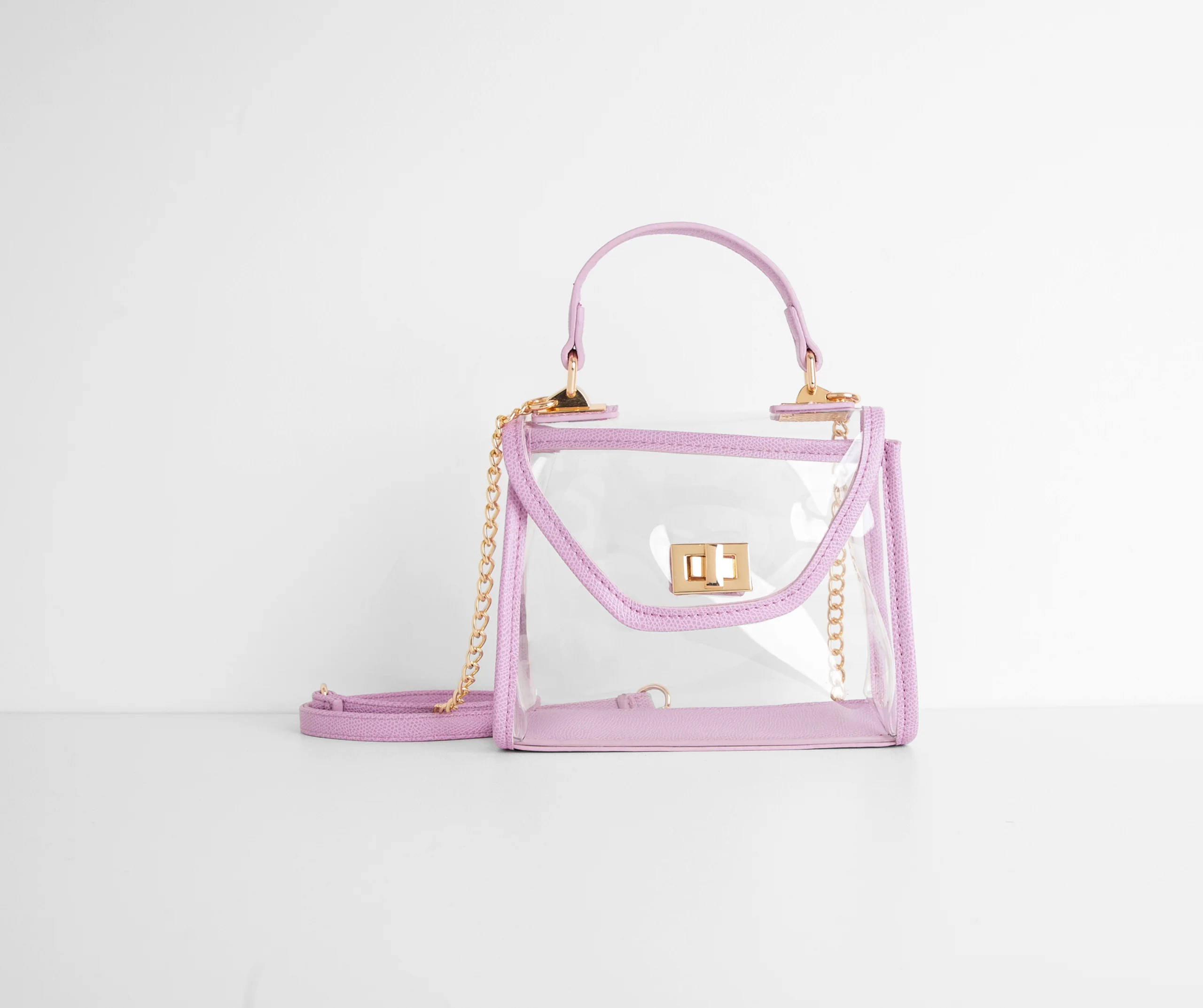 Spring's My Season Lilac Clear Purse | Windsor Stores