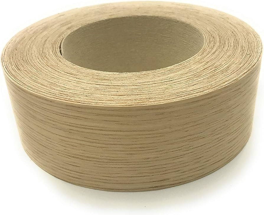 Edge Supply White Oak 2" x 25' Roll Preglued, Wood Veneer Edge Banding, Iron on with Hot Melt Adh... | Amazon (US)