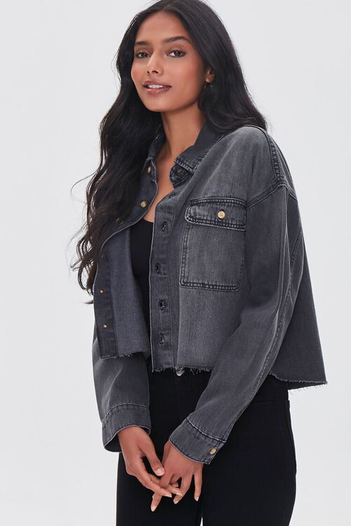 Denim Raw-Cut Shirt | Forever 21 (US)