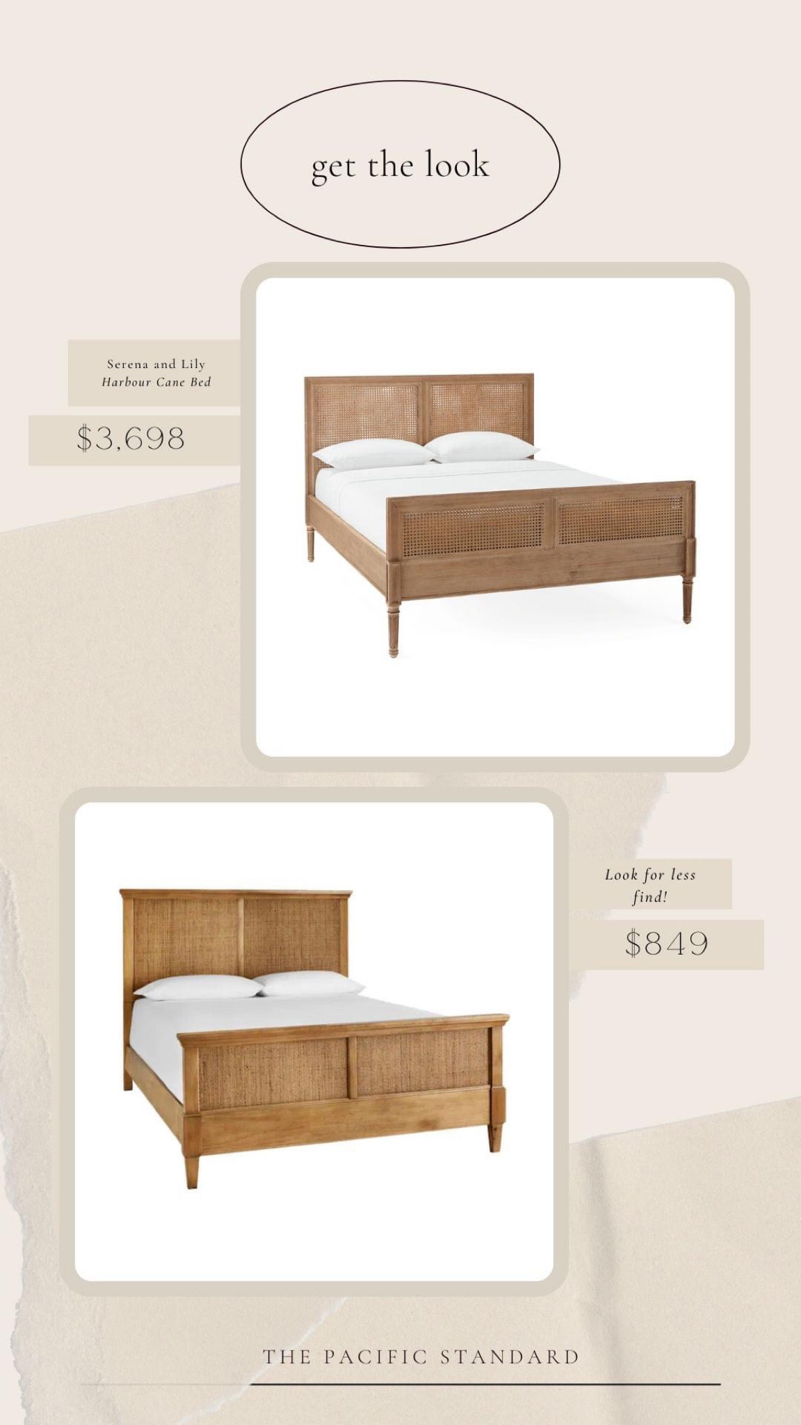 Daily Find | Serena and Lily Harbour woven Cane Bed with footboard light medium wood #lookforless 


#LTKhome #LTKstyletip