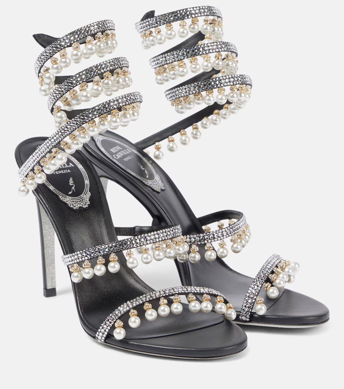 85 embellished satin sandals | Mytheresa (US/CA)