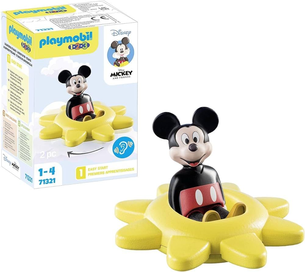 Playmobil 71321 1.2.3 & Disney: Mickey's Spinning Sun with Rattle Feature | Amazon (US)