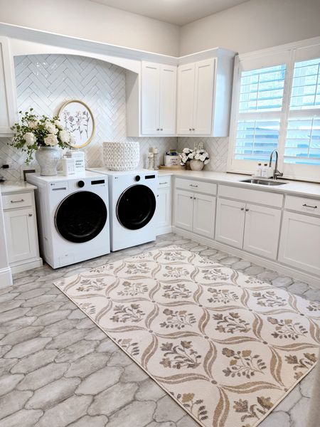 Laundry room decor: the rug is a new design coming to Walmart in a few weeks! 

#LTKHome #LTKSeasonal