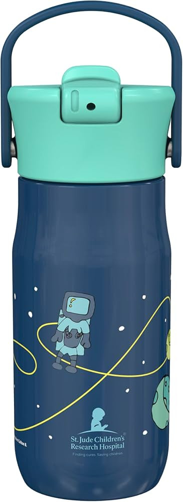 Zak Designs Harmony Kid Water Bottle Benefiting St. Jude, For Travel or At Home, 14oz Stainless S... | Amazon (US)
