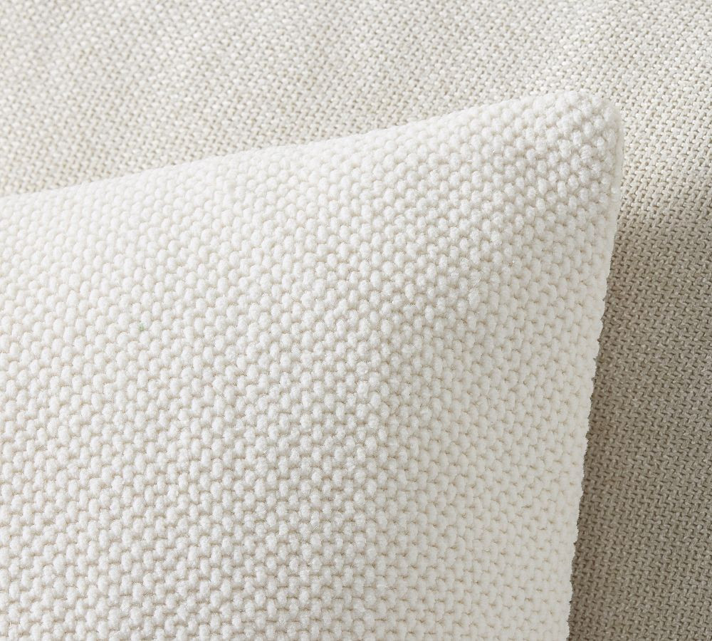 Sunwashed Chenille Pillow Cover | Pottery Barn (US)
