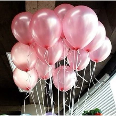 Lokman 12 Inch Metallic Pink Balloons Holiday Party Balloons for Birthday Baby Shower Wedding Hallow | Walmart (US)