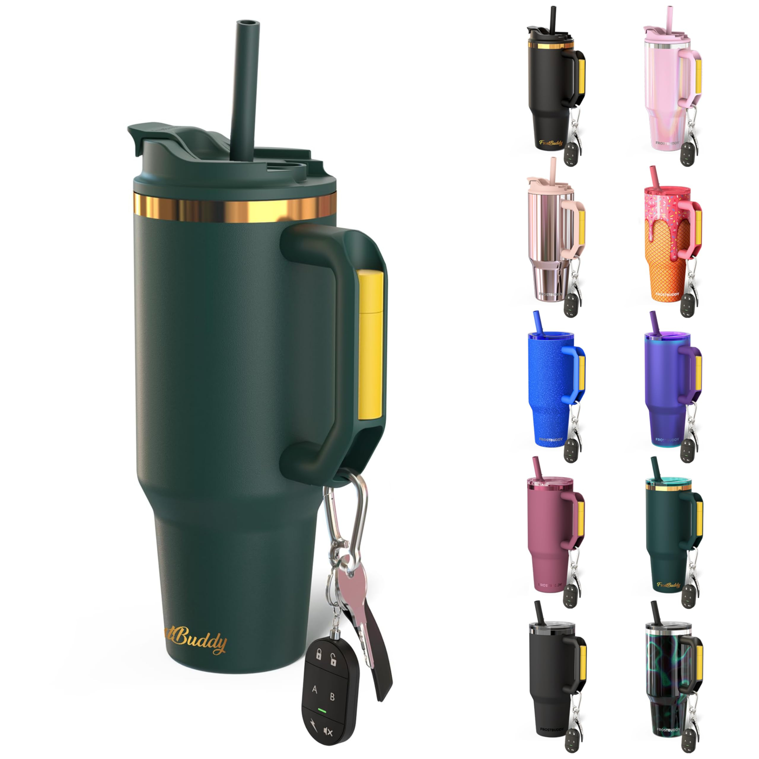 Frost Buddy Thicc Buddy - 40 oz Stainless Steel Vacuum Insulated Tumbler with Lid and Straw for W... | Amazon (US)