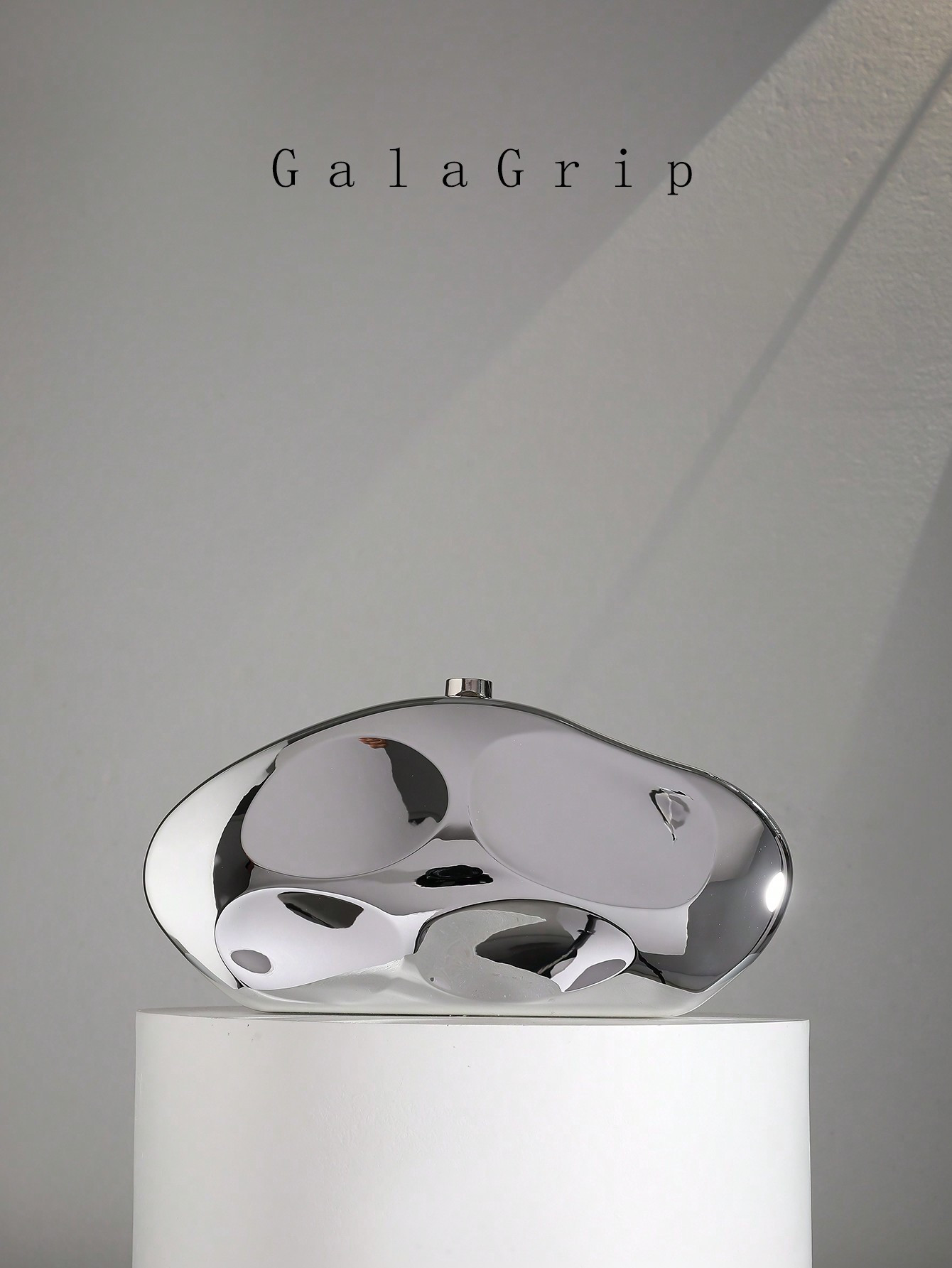 Fashionable And Luxurious Shiny Women's Evening Clutch With A Chain Strap, Unique Shape, Suitable... | SHEIN