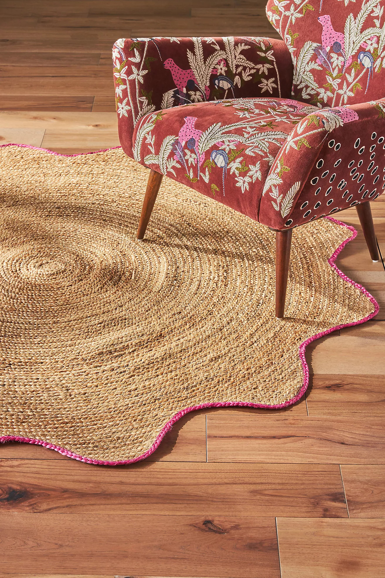 Scalloped Jute Hartley Rug | Anthropologie (US)