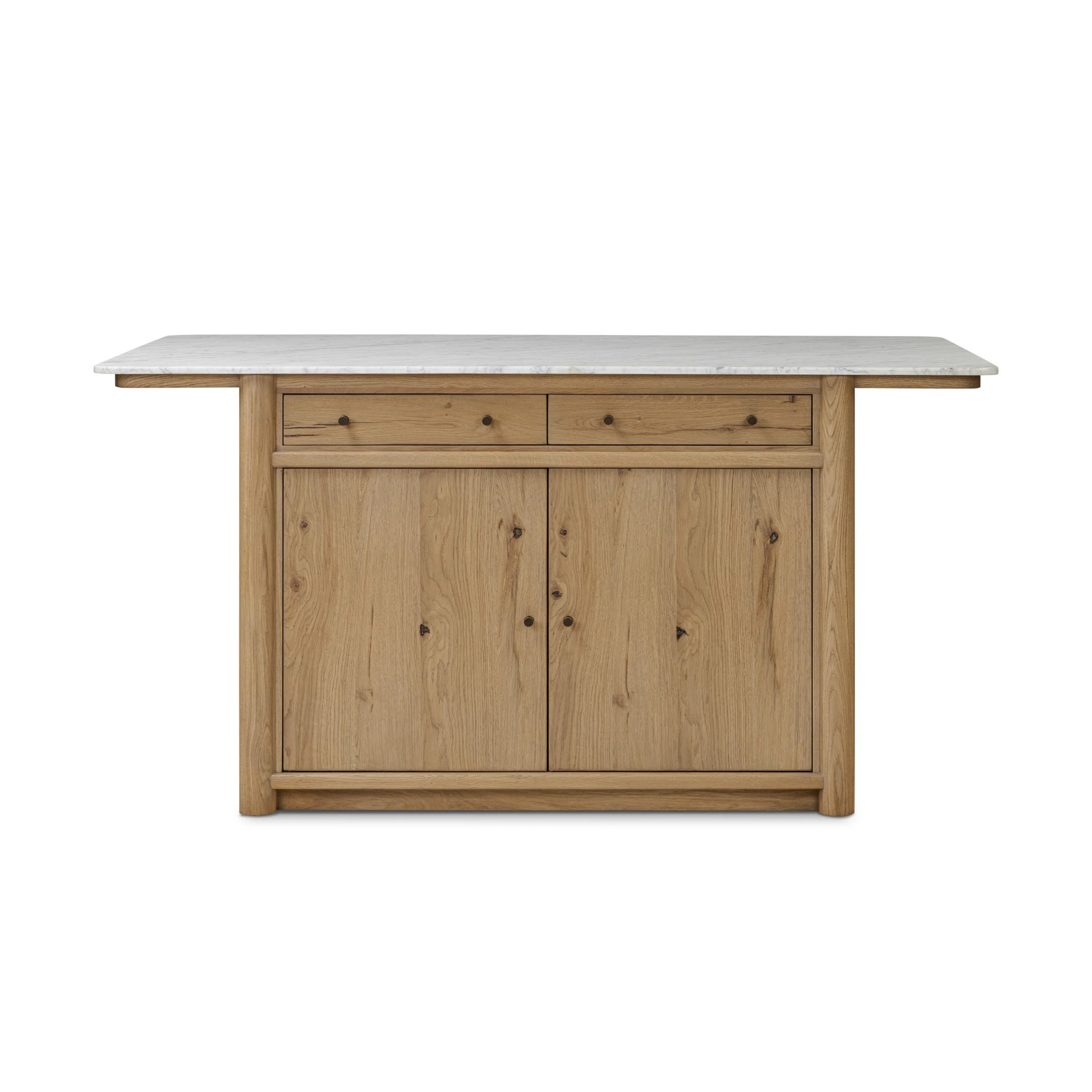 LeeRoy Marble Top Kitchen Island | Birch Lane